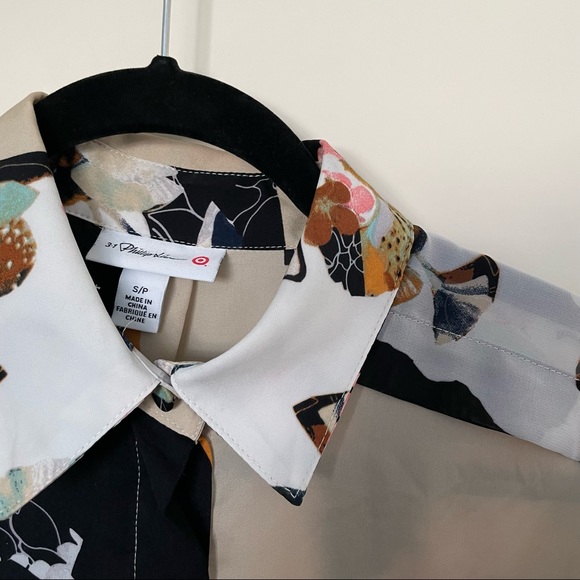 3.1 Phillip Lim for Target sheer floral button down - Picture 2 of 9